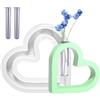 Monozoz Stampo per vaso a cuore in silicone, stampo per vaso a cuore per resina | Stampo in resina per vaso d'amore | Stampo in resina a forma di cuore, propagazione di piante con stampo a cuore con 2