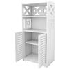 Willonin Mobile Bagno, Armadio Toilette Colonna, Mobile Toilette WC Riordinamento, Cassetto, Scomparto, Risparmio di Spazio, Piccoli Spazi - 75 * 22 * 36cm