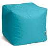 Avalon - Pouf Poggiapiedi CUBO Jive, Puff Poggiapiedi Divano quadrato, Pouffe Imbottito in Tessuto Tecnico Resistente e Antistrappo, Comodo e Impermeabile, Made in Italy (45cm-Petrol)