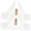 Cabilock 2 Pz Base Dello Schermo Base Divisoria Con Base in Legno Supporto Per Base Divisoria Piedini Del Pannello Dello Schermo Bianca Partitore Di Tensione All'aperto Plastica Ufficio