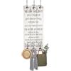 Melko 100 x 40 cm Corridoio - Appendiabiti da Parete + 6 Ganci in Stile Shabby Chic