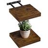 WOLTU Mensola da Parete, Mensola da Muro, Legno MDF, Set di 2, per Cucina, Bagno, Soggiorno, ECC RG9365hov-2