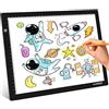 ANGGO A4 LED Tavoletta Luminosa, Tavolo Luminoso Lavagna Luminosa Tavolette Disegno LED Oscuramento Continuo LED Tavola Disegno, Tracing Light Box con Cavo USB per Pittura, Disegno, Animazione