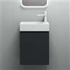 Mai & Mai Mobile Bagno Sospeso46x26x63cm, Mobile da Bagno con Cassetto Include Lavabo, Antracite opaco, Seria Pisa02