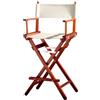 ZStyle Sedia Regista Sgabello Pieghevole Leggera Portatile Director Make Up Hotel Ristorante Casa Veranda Bar Trucco Legno Di Faggio Tessuto Alta Truccatrice Richiudibile (Fusto mogano - Tela ecrù)