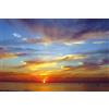1art1 Tramonti del Sole Poster XXL Crepuscolo Intenso sul Mare Stampa Geante 120x80 cm