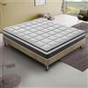 materassi e doghe - Materasso Memory Foam Alto 20 o 30 cm - Ortopedico - 13 Zone di Comfort - 100% Made in italy - Massima Traspirabilità (Piazza e Mezza 120x200 cm, Alto 30 cm)
