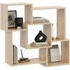KUBUTKU Mensola da parete 91 x 98 x 18 cm, design Mordern per soggiorno, camera da letto, ufficio e cucina (Sonoma)