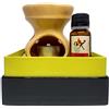 Casanova Carta d'Eritrea Bruciatore Oli Essenziali in Ceramica Essenza Aromatica da 10ml Candela Inclusa In Confezione Regalo, Anche Per Aromaterapia