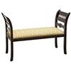 Pieffe Mobili P8070055 Divanetto Panca a Due Posti, Legno, Marrone, 95x40x70 cm