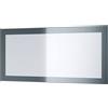 Vladon Specchio Lima, Specchio da Parete con Cornice Moderna, Bianco Lucido (89 x 45 cm)