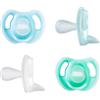 Tommee Tippee Succhietti ultraleggeri, 0-6 mesi, confezione da 4 di succhietti in silicone monopezzo, senza BPA