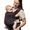 Boba X Marsupio - Regolabile da Neonato a Bambino, Marsupio Ergonomico 2-in-1 Frontale e Zaino con Spallacci Incrociabili (Carbone)