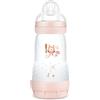 MAM Biberon Easy Start Anticolica, con Tettarella in Silicone SkinSoftTM, 2+ Mesi, 260 ml, Rosa
