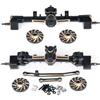 ZHRCFUN RC Anteriore Posteriore Asse CNC Metal Asse Set with per Tutti Axial SCX24 1/24th RC Crawler Upgrade Parti (Anteriore & Posteriore)