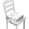 FANSU Rialzo da Sedia per Bambini, Stampa di Cuore Smontabile Cuscino Seduta per Sedia Cuscino Alzasedia con Cinghie Lavabile per Seggioloni Alza Sedia (32x32x8cm,Bianco)
