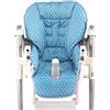 BambiniWelt by Rafael K. BambiniWelt - Rivestimento di ricambio per cuscino Peg Perego Prima Pappa Diner Stelline (stelle turchese)