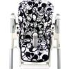 BambiniWelt by Rafael K. BAMBINIWELT Coprisedile di ricambio compatibile con Peg Perego Prima Pappa-Diner (nero bianco Kringel)
