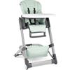 hauck Grow Up Seggiolone Pappa Portatile - Evolutivo Dalla Nascita con Funzione Reclinabile - Pieghevole con Vassoio e Ruote - Regolabile - Mint