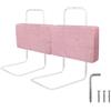 Froadp 120cm Lettino Laterale Anticaduta Sponda Letto Soft Pack per Bambini in Lino Ringhiere per Bambini Sponda Letto Portatile Regolabile in Altezza Protezione Bordo Letto per Lettino(Rosa Ciliegia)