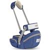 SONARIN Multifunzionale Hipseat Marsupio,Ergonomico Neonati Marsupio Supporto del Sedile Portantina Bebè Seggiolino con Cintura di Sicurezza & Tracolla per Neonato Bambino 0-24 Mesi(Blu)