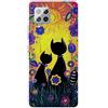 MUTOUREN Cover per Samsung Galaxy A42 5G Custodia in Silicone TPU Trasparenti Ultra Sottile Antigraffio Antiurto Protettivo Case con Pellicola Proteggi Schermo, Pittura e Gatto