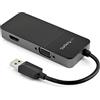 StarTech.com Adattatore USB 3.0 a VGA e HDMI - 4k 30Hz - Dongle 2 in 1 - USB-A a VGA/HDMI