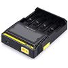 NiteCore Digicharger D4 Caricabatteria Universale per Li-Ion/IMR/LiFePO4/NiMH/Ni-Cd Akku (Display LCD, Corrente di Uscita: 4x 375mA)