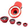Aexit Red RK-09 9 in 1 3 Obiettivo speciale Efficacy Camera w LED Flash Fill Light ID: 827398