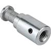 Kupo KS-037 16 mm Maschio a 3/8-16 Femmina - Adattatore in Acciaio con Collo zigrinato e Vite di Fissaggio M4 - Ideale per Aste Luci, Stand C-Stand, Grip Studio e Accessori Fotografici Professionali