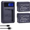 CQJFCYBRA DMW-BLC12 DMW-BLC12E Batteria BLC12 + Caricatore LCD USB, Compatibile Con Panasonic, For DMC-FZ200, FZ300, FZ1000, FZ2500, G5, G6, G7, GX8, G85