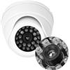 Generic Telecamera di Simulazione a Cupola Finta con Luce LED, Forma Realistica Spaventa Efficacemente i Ladri, Applicabile a Supermercati e Uffici, Materiale ABS