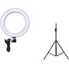 hdfj12142 Luce ad anello per caricabatterie USB per trucco Luce ad anello dimmerabile per selfie da scrivania per trucco/Vlog/video/fotografia-20cm Con treppiede
