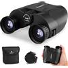 HUTACT Binocolo 12x25 per adulti e bambini, formato portatile e visione notturna a bassa luminosità con binocolo per birdwatching, campeggio, escursionismo, sport all'aria aperta