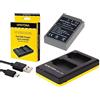 pabuTEL-Bundle 2 in1 Set per la Olympus Pen e PL8/PL8 - -- Premium Batteria per Olympus BLS 5/BLS 50 (Forte 1100 mAh) + doppio caricatore (consente di caricare 2 Batterie ricaricabili via USB LAN Su Una volta)