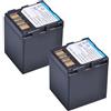 CQJFCYBRA Batteria 3300mAh BN-VF714 BN VF14, Compatibile Con JVC, For BN-VF707 VF707U VF714U BN-VF733 VF733U GR-D250 GR-D270 GR-D239 GR-D240 GR-D245 GR-D247(2Battery)