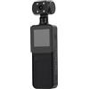 Hamwesh Fotocamera Portatile, Action Camera WiFi Integrata con Risoluzione 4K, Fotocamera Vlog con Obiettivo Rotante a 180 Gradi e Schermo da 1,31 Pollici per Vlogging di Viaggi Sportivi