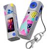Generic Mini portachiavi con fotocamera, 1080P 2K, fotocamera digitale da 0,96 pollici, schermo LCD da 230 pollici, obiettivo girevole 230, piccola videocamera portatile per studenti fotografia all'aperto
