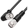 ZBLZGP Cavo coassiale RF RG58 TNC maschio a TNC maschio connettore ad angolo retto connettore ponticello a bassa perdita cavo di prolunga per antenna WiFi radio scanner (20 m)