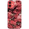 MUTOUREN Cover per iPhone 12/iPhone 12 Pro Custodia in Silicone TPU Trasparenti Ultra Sottile Antigraffio Antiurto Protettivo Case con Pellicola Proteggi Schermo, Rosa Rossa
