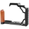 Generico Compatibile for Nikon ZFC Gabbia for fotocamera in metallo Manico in legno Scarpa fredda 1/4 3/8 Arri Foro di posizionamento Stabilizzatore Rig