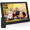 KECAG Cornice digitale da 10,1 pollici con chiavetta USB da 32 GB, schermo HD IPS 1920 x 1080, cornice per foto digitale, sensore di movimento, video, musica, condividi momenti tramite scheda SD o USB