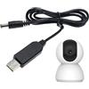 Genérico Cavo di rinforzo USB - Pro | USB A 12 V - Cavo Convertitore di tensione CC | da 5 V a 12 per router e ventola | Cabl Sollevatore di tensione | Cavo | 2026 Professionale | Altoparlante |
