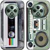 Generic Custodia Per OPPO Reno12 F 5G I Retro Radio Cassette Tape Stampato I TPU Gel Silicone I 2 Pz Posteriore Della Copertura Della Cassa Del Telefono