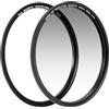 Kase Wolverine Revolution, filtro magnetico morbido ND8 3 stop antiurto in vetro ottico temperato e adattatore (55 mm)
