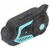 KIMISS Auricolare Bluetooth per Moto con Telecamera 2K Sistemi Interfono per Casco da Motociclista, Telecamera per Casco per Moto Auricolare per Casco per Moto Chiamata Impermeabile
