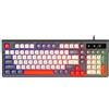Horett Tastiera meccanica cablata a 98 tasti con tasti RGB retroilluminati portatile per gaming ufficio (Grigio)