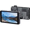 YUEHISY Monitor SDI da 6 Pollici, Monitor Telecamera Visibile Alla Luce Solare da 1500 Nit con 22 Strumenti di Assistenza, Touch Screen 16:9, Controllo Tramite Manopola, per Fotocamera