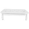 Fockety Supporto Rialzato per Computer Desktop con Cassetto Ventilato 3 Altezza Regolabile Stampante in Metallo Supporto per Laptop Ripiano per Computer Cuscinetto da 20 Kg (WHITE)