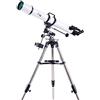 Generic Pratico, Rifrattore astronomico pratico con treppiede, portatile pratico per bambini principianti, specchio cercatore 5 X24, leggero